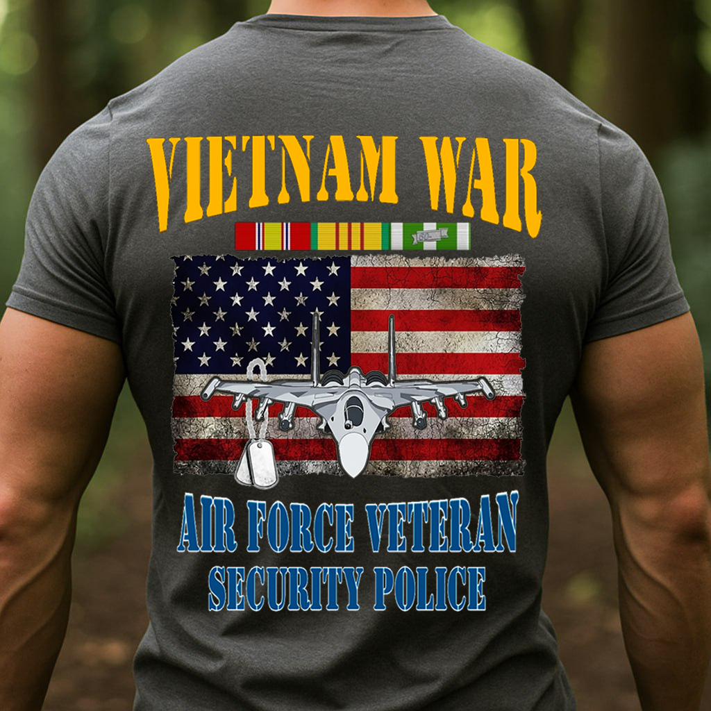 Vietnam Veteran Air Force Security Police, Proud USAF Military T-Shirt, SweatShirt, Hoodie, Gift for Veterans Day
