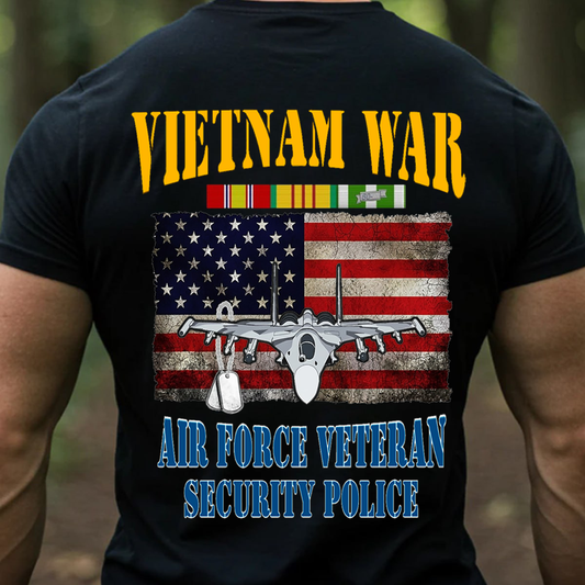 Vietnam Veteran Air Force Security Police, Proud USAF Military T-Shirt, SweatShirt, Hoodie, Gift for Veterans Day