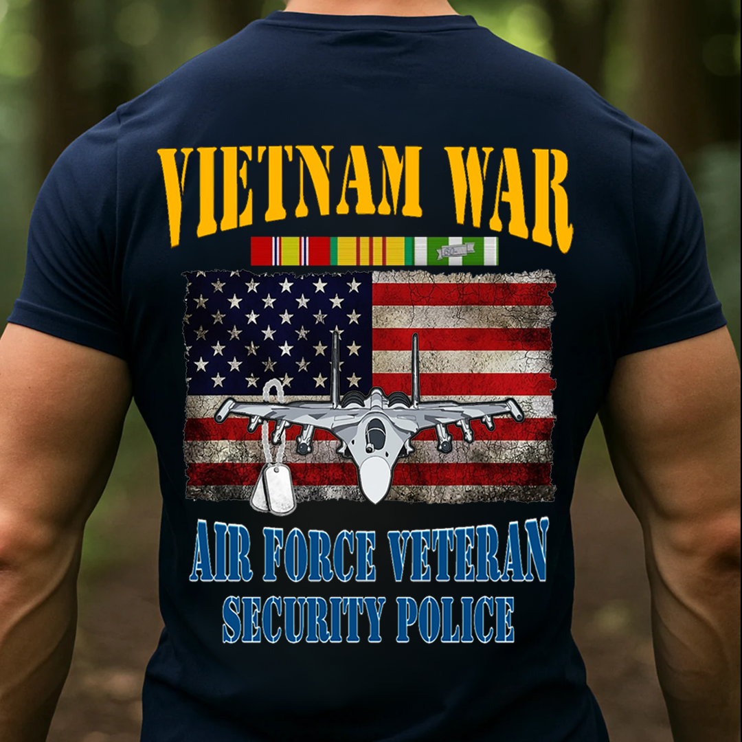 Vietnam Veteran Air Force Security Police, Proud USAF Military T-Shirt, SweatShirt, Hoodie, Gift for Veterans Day