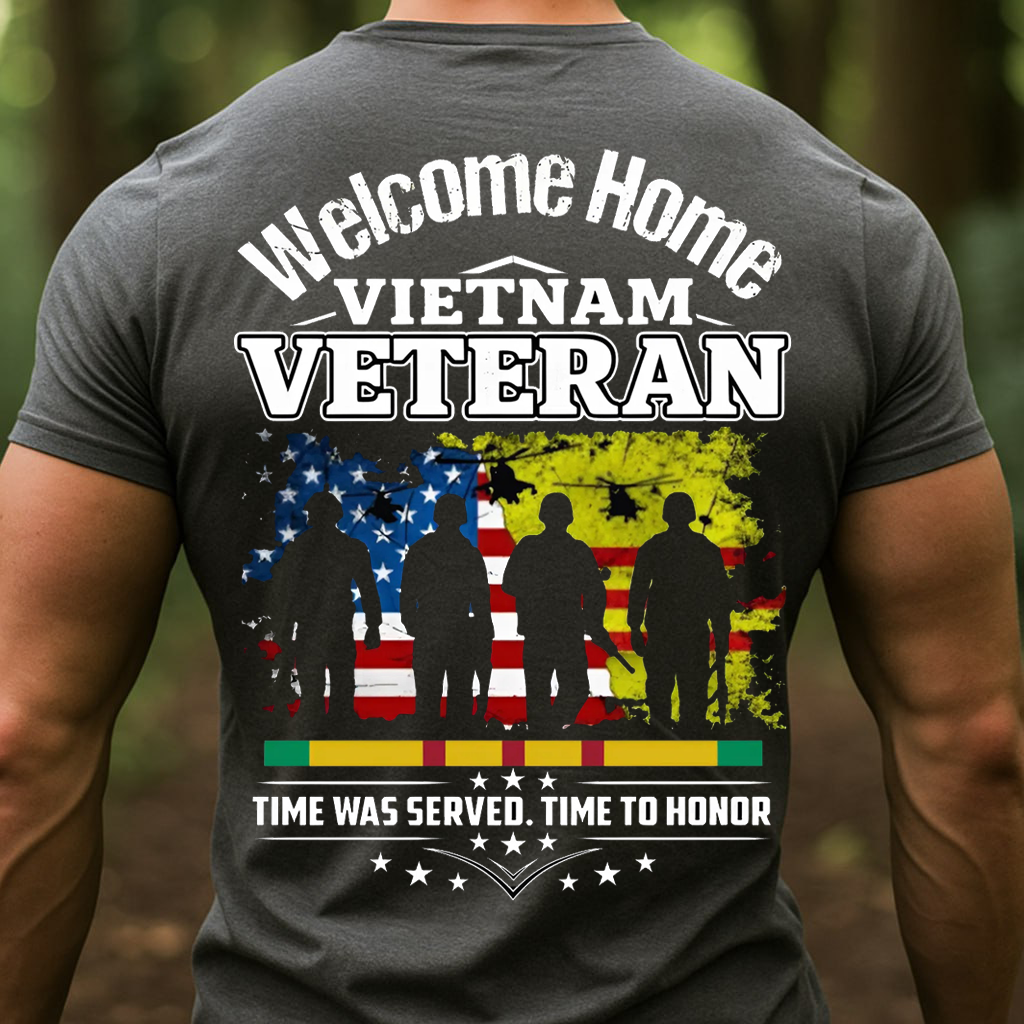 Welcome Home Vietnam Veteran T-Shirt, Vietnam Veteran Soldier Design, GIft for Veterans Day