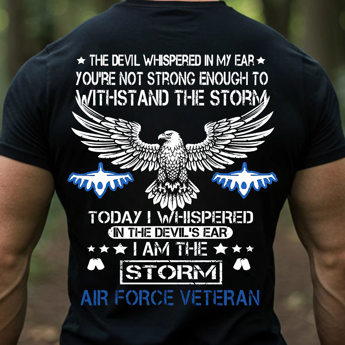 I Am The Storm Air Force Veteran Shirt – Patriotic Eagle & Fighter Jet Design for Military Heroes T-Shirt, SweatShirt, Hoodie, Gift for USAF Veterans Day