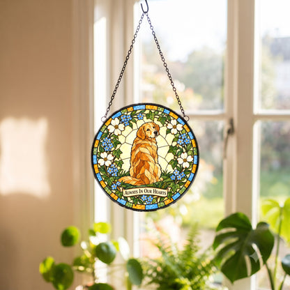 Faithful Friend Pet Memorial Suncatcher Dog Loss Window Hanging