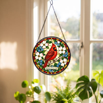 Cardinal of Solace Suncatcher Memorial Window Ornament
