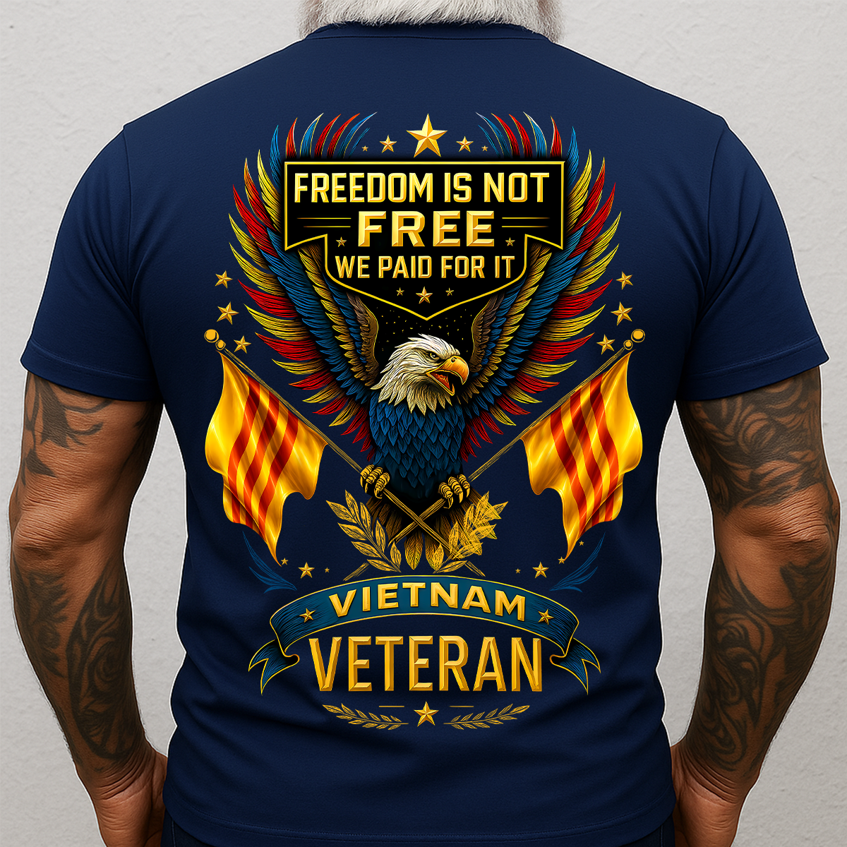 Freedom Is Not Free We Paid For It – Vietnam Veteran T-Shirt Patriotic US Military Shirt