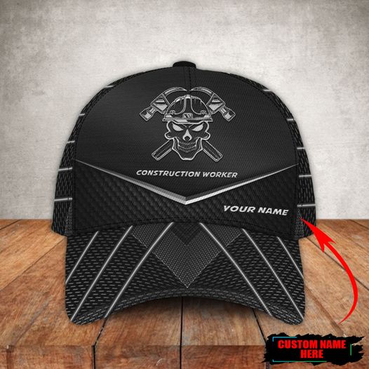 Custom Name Construction Worker Classic Cap