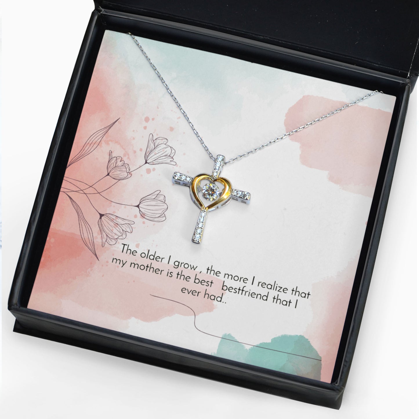 Best Gift For Mother Day Mother Is The Best Cross Dancing Necklace