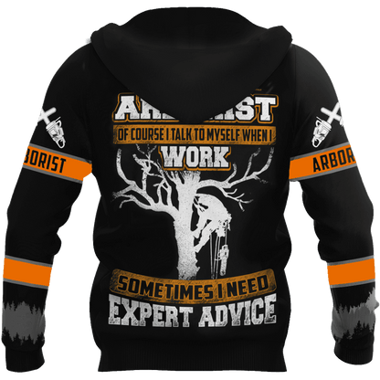 Arborist 3D Unisex Hoodie Custom Name