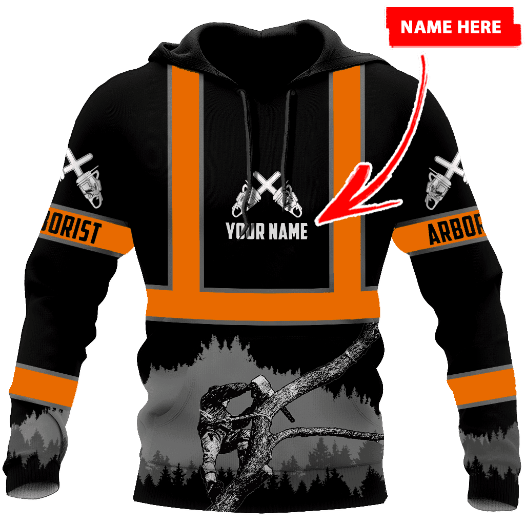 Arborist 3D Unisex Hoodie Custom Name