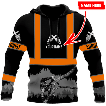 Arborist 3D Unisex Hoodie Custom Name