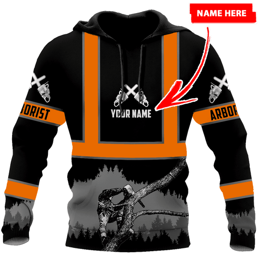 Arborist 3D Unisex Hoodie Custom Name