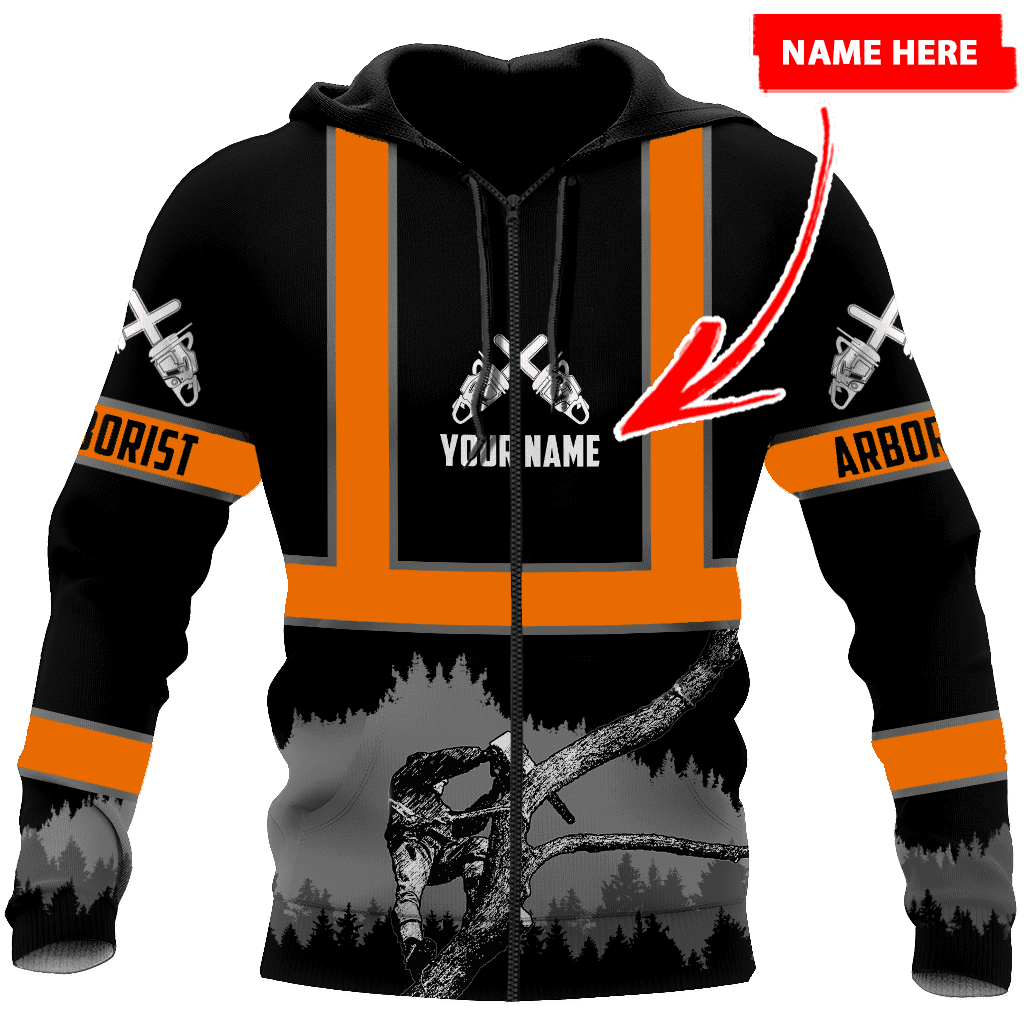 Arborist 3D Unisex Hoodie Custom Name
