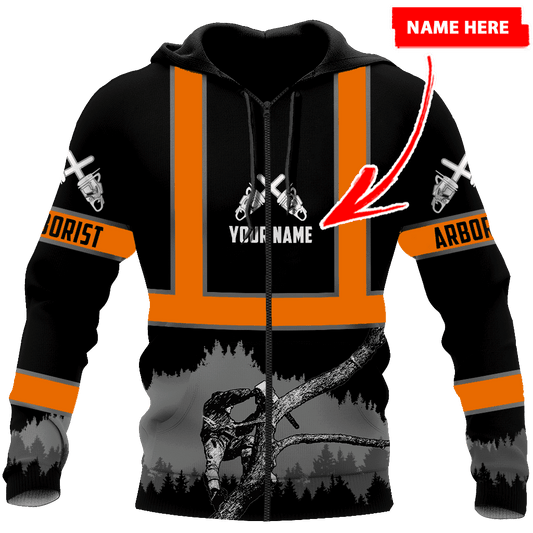 Arborist 3D Unisex Hoodie Custom Name