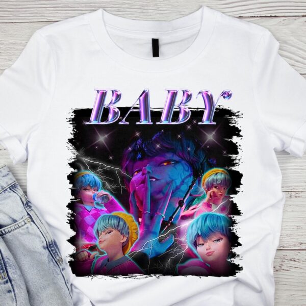Baby Saja Graphic Tee Kpop Demon Hunters, Demon Hunters K-pop Graphic Tee, Trendy K-pop Graphic Tee Demon Hunter Vibes, Unisex-HHT014, Classic Styles, Never Go Out of Fashion
