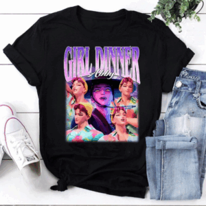 Abby Girl Dinner Shirt ,Kpop Demon Hunters Parody Tee, Funny Anime-Style Idol T-Shirt for Fans, Unisex, Basic style-HHT014, Simple Style