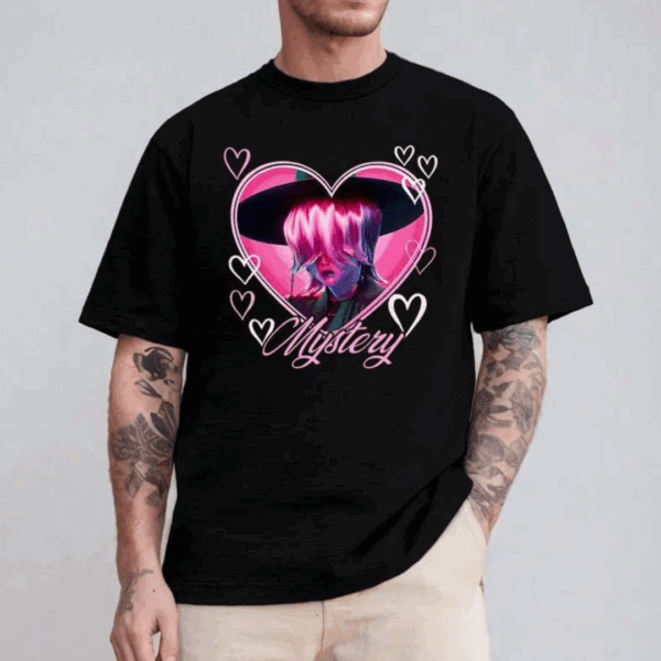 Mystery Saja Heart Unisex Shirt, Kpop Demon Hunter Villain Tee, Gothic Fantasy K-Drama Fan Art Shirt, Demon Bias Aesthetic Top-HHT014, Gift For Him, Gift For Her