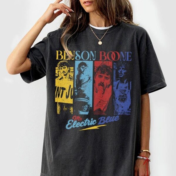 Benson Mr Electric Album Tour Vintage Shirt, Hoodie and Sweatshirt, Benson Boone's 2025 Tour Outfit, HHT011, Easy to Wear, Just Throw It On
