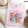 Kindergarten Teacher Shirt, Comfort Colors Tee, New Teacher Gift, First Day Of Kindergarten, Back to School-hht014, Cool Colors, Brighten Up Your Look