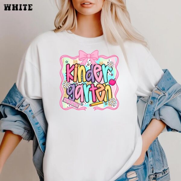 Kindergarten Teacher Shirt, Comfort Colors Tee, New Teacher Gift, First Day Of Kindergarten, Back to School-hht014, Cool Colors, Brighten Up Your Look