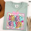 Kindergarten Teacher Shirt, Comfort Colors Tee, New Teacher Gift, First Day Of Kindergarten, Back to School-hht014, Cool Colors, Brighten Up Your Look