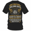 Retro Military Veteran Shirt, Hoodie & Sweater – “No One Relieved Me of My Oath” Army Pride Gift, HHT011