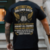 Retro Military Veteran Shirt, Hoodie & Sweater – “No One Relieved Me of My Oath” Army Pride Gift, HHT011