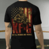 KFG Veteran T-Shirt, Sweater & Hoodie, Keep F’n Going Military Tee, “Not All Wounds Are Visible” Soldier Graphic Shirt, Patriotic USA Flag Apparel HHT011