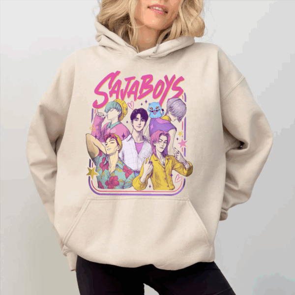 Kpop Demon Hunters Saja Boys Boy Band Inspired Movie Unisex Tee, Sweater & Hoodie, Bootleg Retro Movie Demon Hunters Merch HHT011