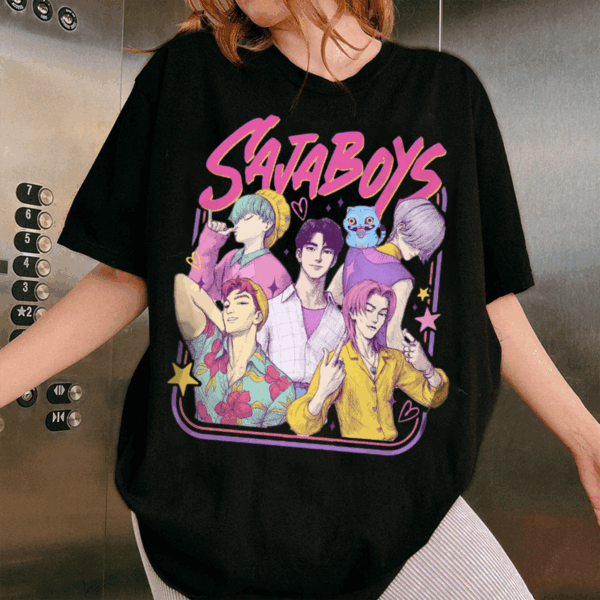 Kpop Demon Hunters Saja Boys Boy Band Inspired Movie Unisex Tee, Sweater & Hoodie, Bootleg Retro Movie Demon Hunters Merch HHT011