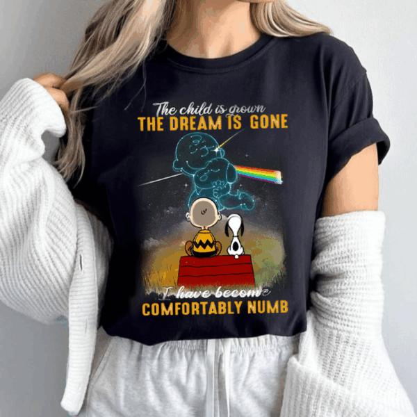 Charlie Snoopy Dark Side Comfortably Numb TShirt, Trendy Looks, Stay Ahead of the Curve