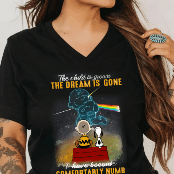 Charlie Snoopy Dark Side Comfortably Numb TShirt, Trendy Looks, Stay Ahead of the Curve