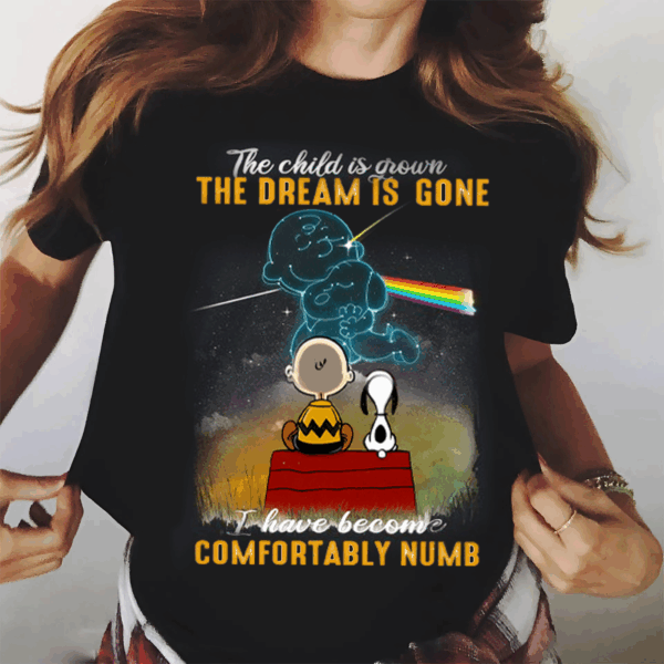 Charlie Snoopy Dark Side Comfortably Numb TShirt, Trendy Looks, Stay Ahead of the Curve