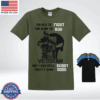 Too Old to Fight, Too Slow to Run Veteran T-Shirt - Military Pun Skull Design, Funny Veteran Shirt, Made in USA